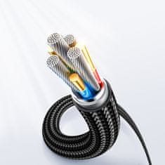 Joyroom USB-C kabel za hitro polnjenje in prenos podatkov 100 W, 1,2 m, črn