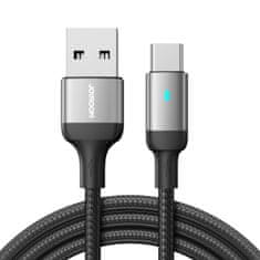 NEW Kabel za hitro polnjenje USB z USB-C serije A10 3A 1,2 m črn