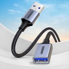 Ugreen Podaljšek kabla USB 3.0 5Gb/s 0,5 m sive barve