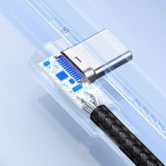 Ugreen Kabel z kotnim priključkom USB-C - USB 2.0 480 Mb/s 3 A 3 m črn