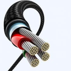 Ugreen Kabel z kotnim priključkom USB-C - USB 2.0 480 Mb/s 3 A 3 m črn