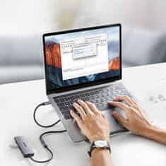 Ugreen Trpežni podaljšek kabla USB-C 3.1 10 Gb/s 1 m, siv