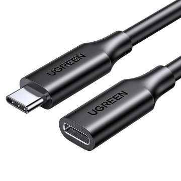 Ugreen Podaljšek kabla USB-C 100 W 10 Gb/s 1 m črn