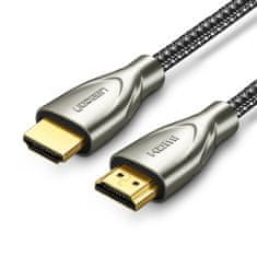 Ugreen Trpežni HDMI 2.0 4K 60Hz kabel v pletenem ovoju, 1 m, siv