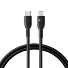 Joyroom Kabel za iPhone z LED indikatorjem USB-C - Lightning 20 W 2 m črn