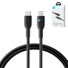 Joyroom Kabel za iPhone z LED indikatorjem USB-C - Lightning 20 W 2 m črn