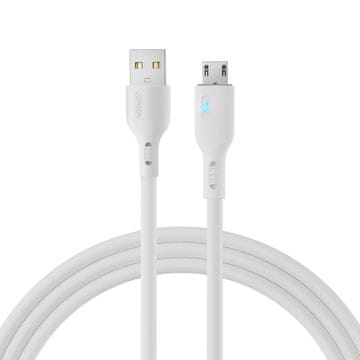 Joyroom Kabel z LED indikatorjem USB - micro USB 2,4 A, 2 m, bel