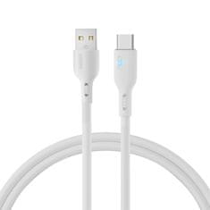 Joyroom Kabel z LED indikatorjem USB - USB-C 3A 1,2 m bele barve