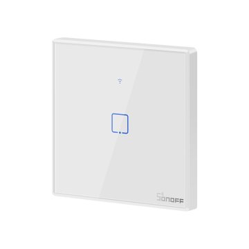 shumee Enokanalno stikalo za luč na dotik WiFi gumb belo T2EU1C-TX