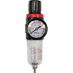 YATO Regulator zračnega tlaka 1/4", max. 0,93MPa, s filtrom (15ccm)