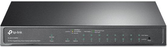 TP-Link Easy Smart mrežno stikalo, 10 portno, Gigabit 8-Port PoE/PoE+ (TL-SG1210MPE)