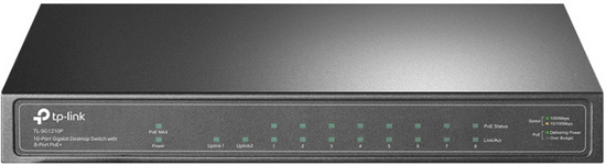 TP-Link mrežno stikalo, 10 portno, Gigabit 8-Port PoE/PoE+ (TL-SG1210P)