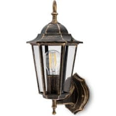 LUMILED Vrtna svetilka E27 fasadna stenska svetilka BELLIS patina