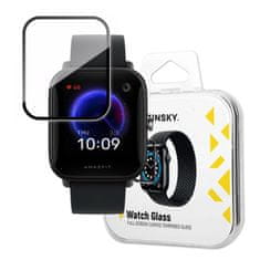 slomart wozinsky watch glass hibridno steklo za xiaomi amazfit bip u black