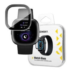 slomart wozinsky polno lepilo kaljeno steklo kaljeno steklo za google fitbit versa 4 9h polni zaslon s črnim robom