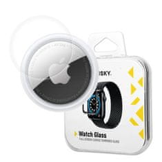 WOZINSKY Hibridno zaščitno steklo za Apple AirTag črne barve