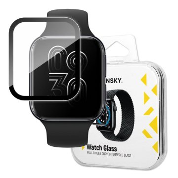 WOZINSKY Hibridno zaščitno steklo za Oppo Watch 46 mm, črno