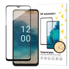 WOZINSKY 9H kaljeno steklo za celoten zaslon Nokia G22 s črnim okvirjem