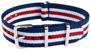 Active Pas najlon N22 modro-bel-rdeč