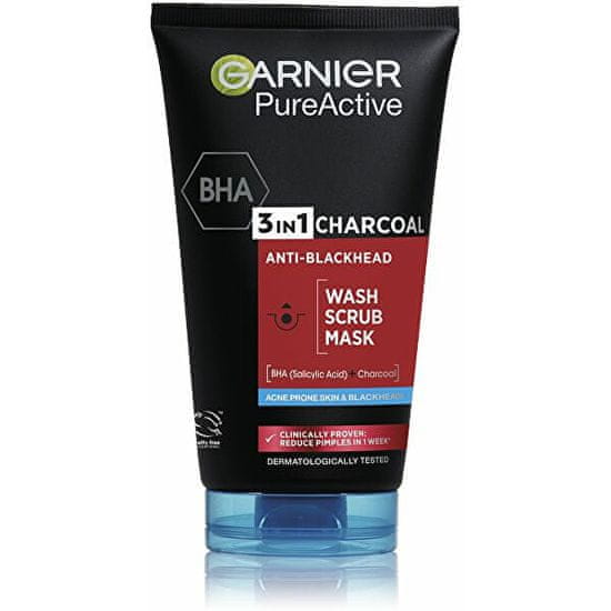 Garnier 3in1 Pure Active (Intensive Charcoal Anti-Blackhead) 150 ml