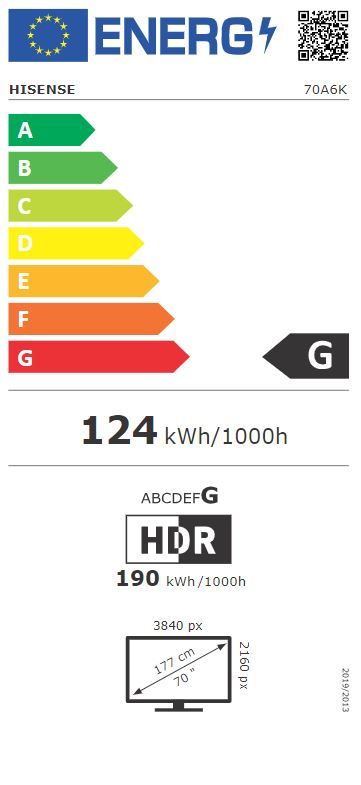 Hisense 70A6K 4K UHD DLED televizor, Smart TV