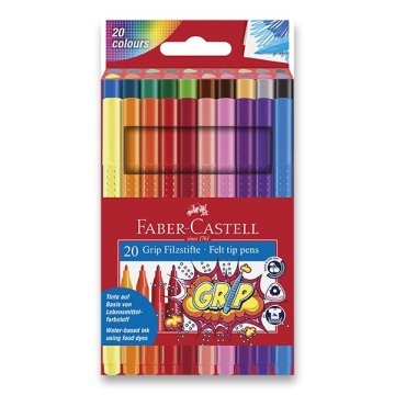 Faber-Castell Otroški flomastri Grip - 20 barv