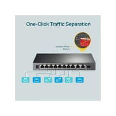 TP-Link stikalo, 10-portno, Gigabit 10/100/1000, 8-Port PoE+ (TL-SG1210MP)