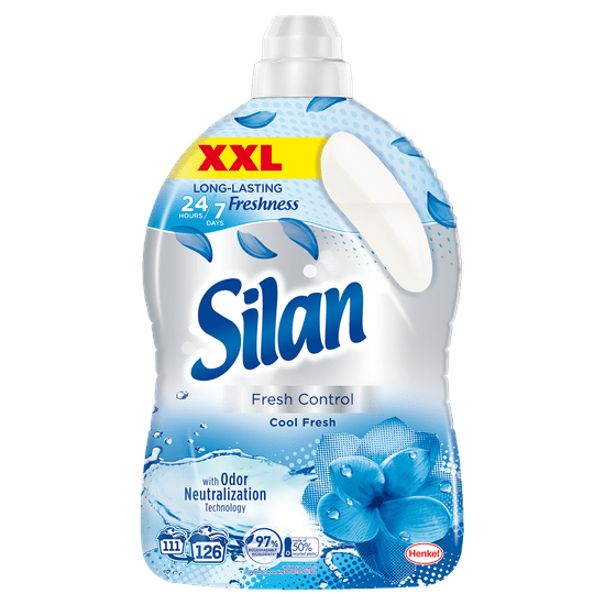 Silan Fresh Control mehčalec, Cool Fresh, 2.772 ml, 126 pranj