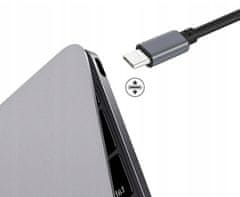 CO2 ADAPTER, 3-V-1, USB TIPA C, ZA HDMI, VESOLJSKO SIV, CO2