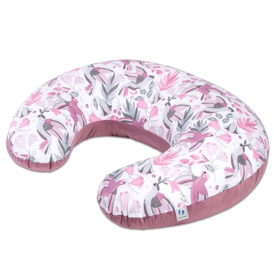 Inny Vzglavnik za hranjenje - Kolibri croissant z žametom iz stare rose - RL-1-HUM-VOR