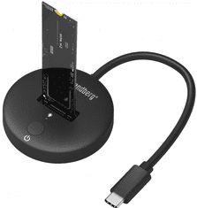 priklopna postaja za M.2 NVMe SSD, USB 3.2, črna (136-47)