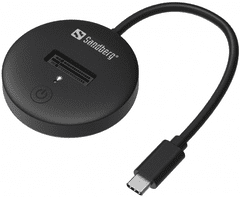 Sandberg priklopna postaja za M.2 NVMe SSD, USB 3.2, črna (136-47)