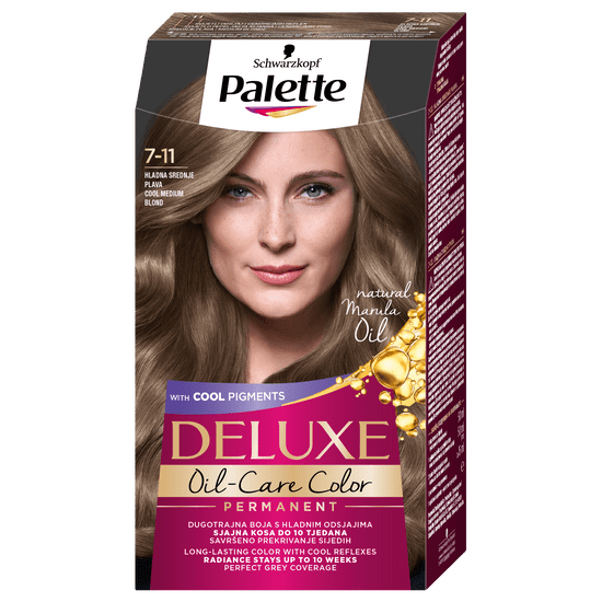 Schwarzkopf Palette Deluxe barva za lase, 7-11 Cool Blonde