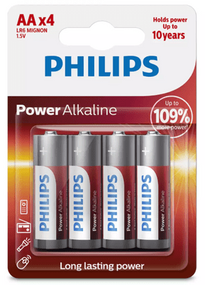 baterije Power Alkaline, AA, blister, 4 kos