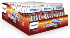 Philips prodajna enota za Power Alkaline baterije, 30 kosov AA + 20 kosov AAA
