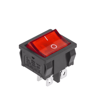 Kemot STIKALO 0-1 220V/6A RDEČE