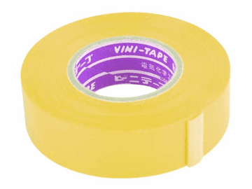 Kemot Izolirni trak PVC 0,13mm x 19mm x 20m, rumen