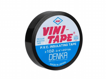Kemot Izolirni trak PVC 0,2mm x 19mm x 20m, ČRNI