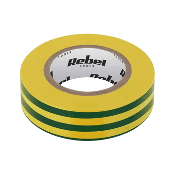 Kemot Izolirni trak PVC 0,13mm x 19mm x 10m, rumeno-zelen