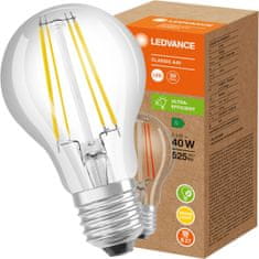 LEDVANCE LED žarnica E27 A60 2,5W = 40W 525lm 3000K Topla bela 300° Filament