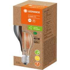 LEDVANCE LED žarnica E27 A60 2,5W = 40W 525lm 3000K Topla bela 300° Filament