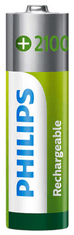 Philips polnilne baterije, AA, 2100 mAh, 4/1, blister