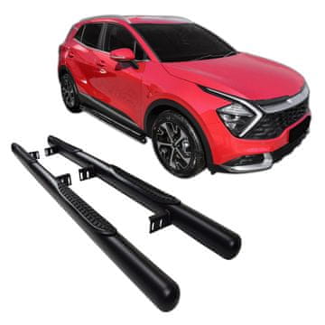 SCOUTT Bočné nerezové rámy pre Sportage 2022-nad Black