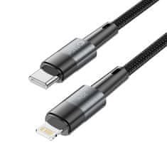Tech-protect Ultraboost kabel USB-C / Lightning 20W 3A 25cm, siva