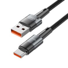 Tech-protect Ultraboost kabel USB / USB-C 66W 6A 25cm, siva