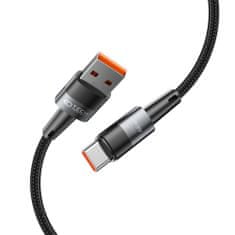 Tech-protect Ultraboost kabel USB / USB-C 66W 6A 25cm, siva