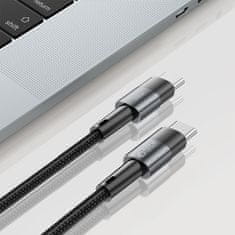 Tech-protect Ultraboost kabel USB-C / USB-C 60W 3A 25cm, siva