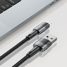 Tech-protect Ultraboost kabel USB / Lightning 12W 2.4A 1m, siva