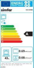 Simfer 5315 SERBB kombinirani štedilnik