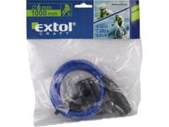 Extol Craft Ključavnica za kolo Extol Craft (77730) Ključavnica za kolo - kabel, 6x1000 mm, 2 ključa, plastično držalo za okvir